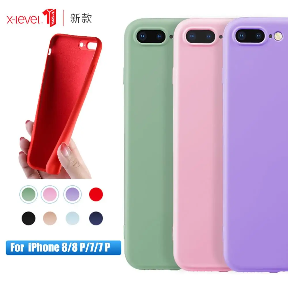 Luxury Liquid Silicone Case For iPhone 8 Plus 7 Plus Slim Soft Cover Original X-Level Shockproof Phone Cases iPhone7 iPhone8
Luxury Liquid Silicone Case For iPhone 8 Plus 7 Plus Slim Soft Cover Original X-Level Shockproof Phone Cases iPhone7 iPhone8