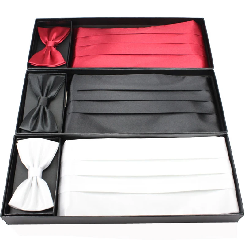 High Quality Men Dress Girdle+Bow Tie+Square Towel Handkerchief Gravata Borboleta Men Wedding Bowtie Butterfly Burgundy Gift Box
High Quality Men Dress Girdle+Bow Tie+Square Towel Handkerchief Gravata Borboleta Men Wedding Bowtie Butterfly Burgundy Gift Box