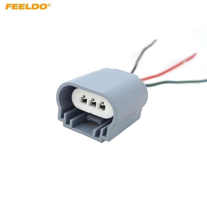 

FEELDO 10Pcs Auto H13/9008 Headlight Extension Socket Connector Ceramic Hitemp Plug Car Fog Lmap Styling Wiring Harness #AM5469