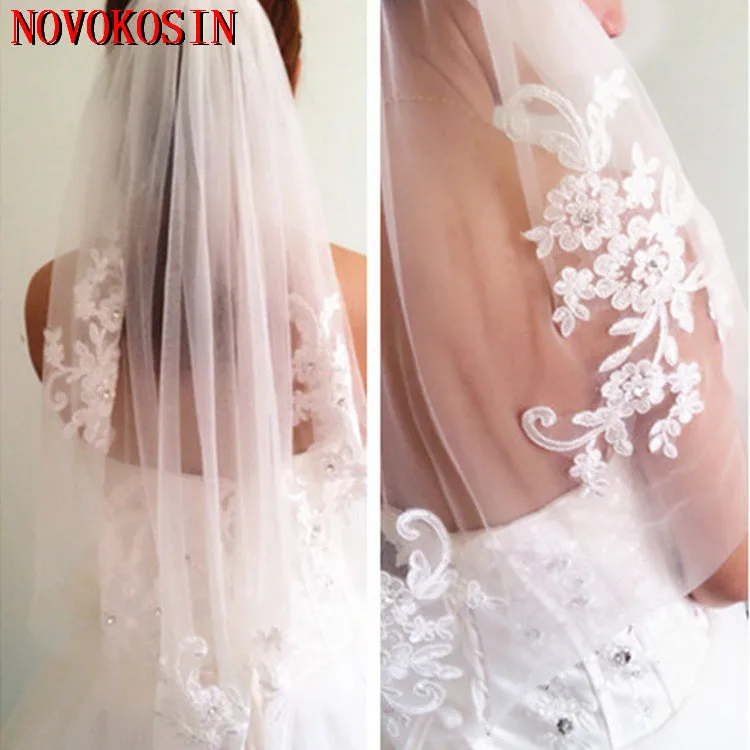 2019 Tulle White Ivory Bridal Wedding Veil 5 Flowers Appliqued Beading Crystal One Layer Veil Bride Accessories
2019 Tulle White Ivory Bridal Wedding Veil 5 Flowers Appliqued Beading Crystal One Layer Veil Bride Accessories