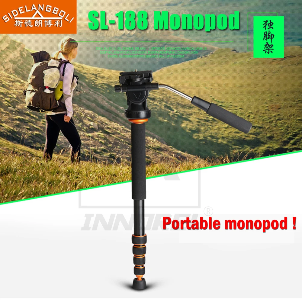 QZSD SIDELANGBOLI SL-188 Professional Portable Monopod Kit For Video Camera DSLR Camcorder Lightweight 56-163cm height
QZSD SIDELANGBOLI SL-188 Professional Portable Monopod Kit For Video Camera DSLR Camcorder Lightweight 56-163cm height