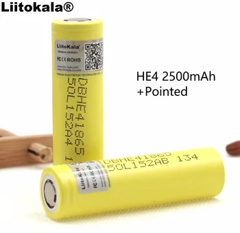 Liitokala Original HE4 18650 battery 3.7V 2500mAh HE4 Lithium Power Battery for Electronic products Electronic
Liitokala Original HE4 18650 battery 3.7V 2500mAh HE4 Lithium Power Battery for Electronic products Electronic