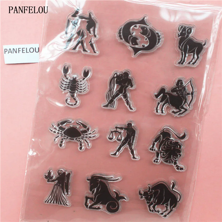 PANFELOU The zodiac Transparent Clear Silicone Stamp/Seal DIY scrapbooking/photo album Decorative clear stamp sheets
PANFELOU The zodiac Transparent Clear Silicone Stamp/Seal DIY scrapbooking/photo album Decorative clear stamp sheets