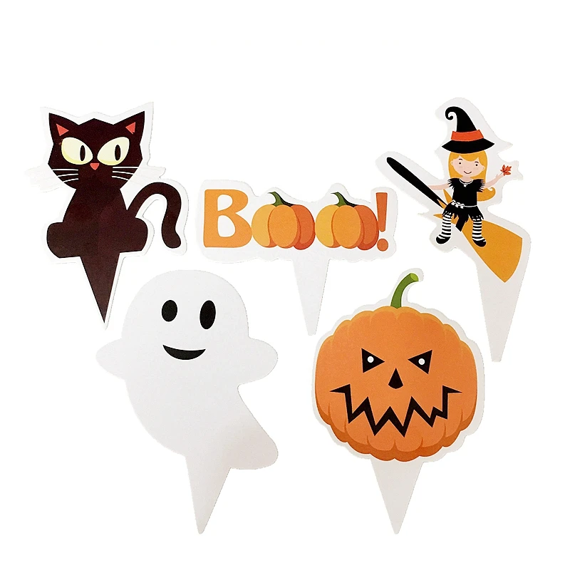 125Pcs Happy Halloween boo Party Cake Toppers Picks Vampire Bat/Pumpkin/Witch Broom/Ghost Cat/Specter Cupcake topper Decoration
125Pcs Happy Halloween boo Party Cake Toppers Picks Vampire Bat/Pumpkin/Witch Broom/Ghost Cat/Specter Cupcake topper Decoration