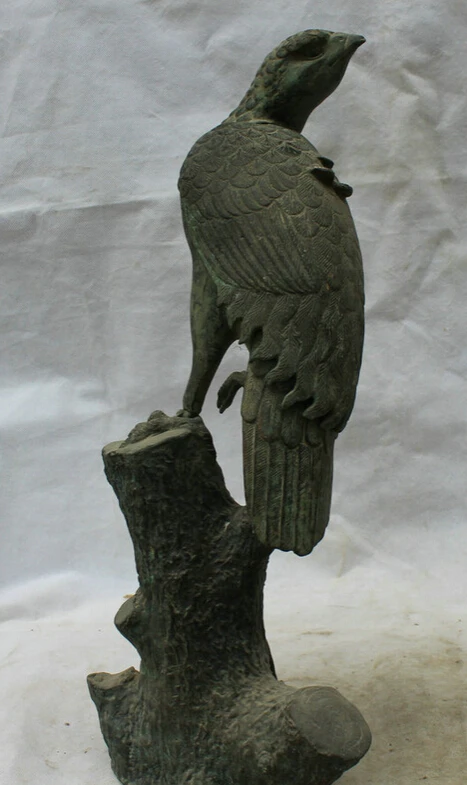 Collectible bronze S1946 16" Ancient Chinese Dynasty Bronze Animal Poll Parrot bird Statue sculpture B0403
Collectible bronze S1946 16" Ancient Chinese Dynasty Bronze Animal Poll Parrot bird Statue sculpture B0403