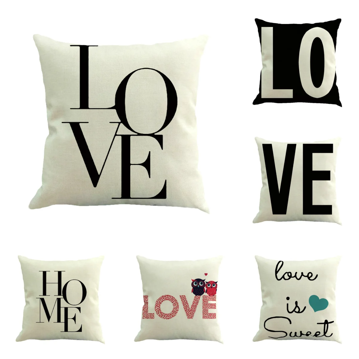 45*45cm Letter Love Home Pillowcase Cotton Linen Black White Pillow Cover Bed Nordic Decorative Pillow Case Almofadas
45*45cm Letter Love Home Pillowcase Cotton Linen Black White Pillow Cover Bed Nordic Decorative Pillow Case Almofadas