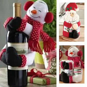 2017 Christmas Snowman Santa Claus Gift For Wine Bottle Decorations Ornament Home Da Decoracao De Natal Adornos Navidad 
2017 Christmas Snowman Santa Claus Gift For Wine Bottle Decorations Ornament Home Da Decoracao De Natal Adornos Navidad