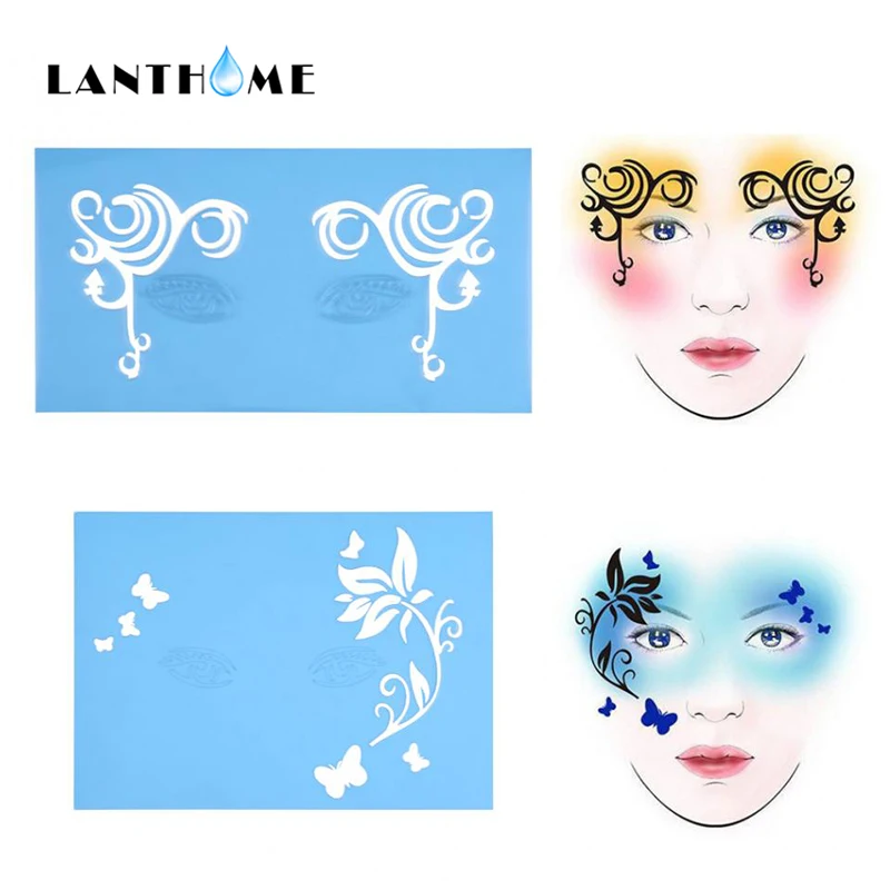 DIY Reusable Face Body Paint Airbrush Glitter Tattoo Stencil Body Painting Facial Makeup Template Drawing Tattoo Design Tool 1PC
DIY Reusable Face Body Paint Airbrush Glitter Tattoo Stencil Body Painting Facial Makeup Template Drawing Tattoo Design Tool 1PC