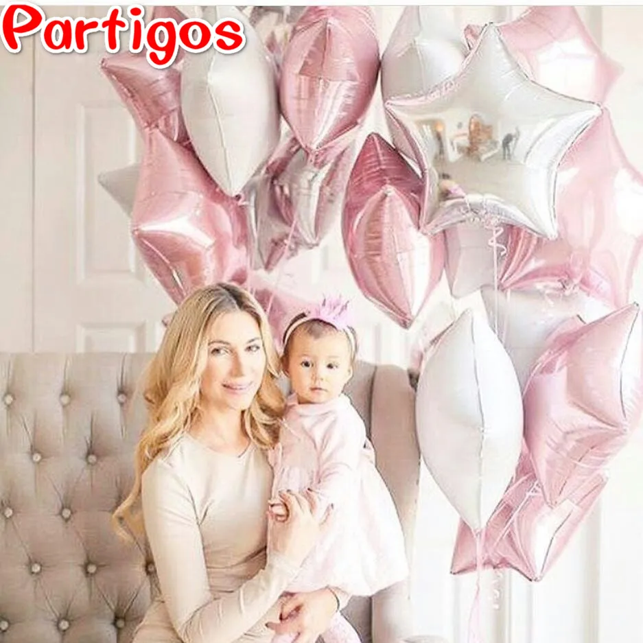 12pcs 18 inch Pink White Star Helium Foil Balloons Baby Shower Girls Happy Birthday Party Supplies 1st Party Decoration Air Ball
12pcs 18 inch Pink White Star Helium Foil Balloons Baby Shower Girls Happy Birthday Party Supplies 1st Party Decoration Air Ball