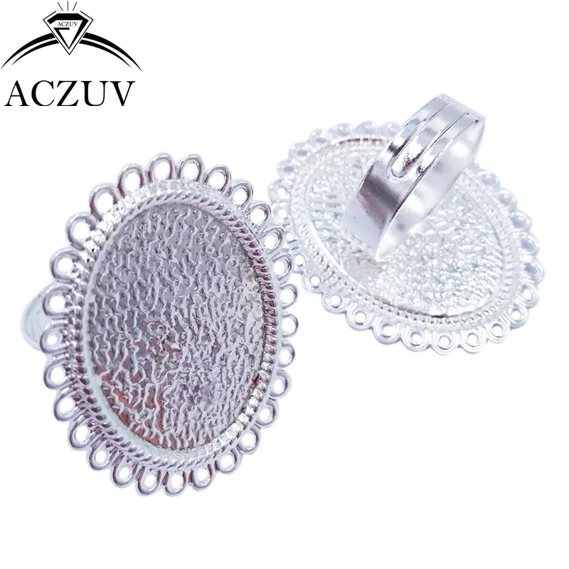 100pcs Silver Plated 18x25mm Adjustable Ring Blank inner Bezel Setting Base Tray for Cameo Cabochons TJZT002
100pcs Silver Plated 18x25mm Adjustable Ring Blank inner Bezel Setting Base Tray for Cameo Cabochons TJZT002