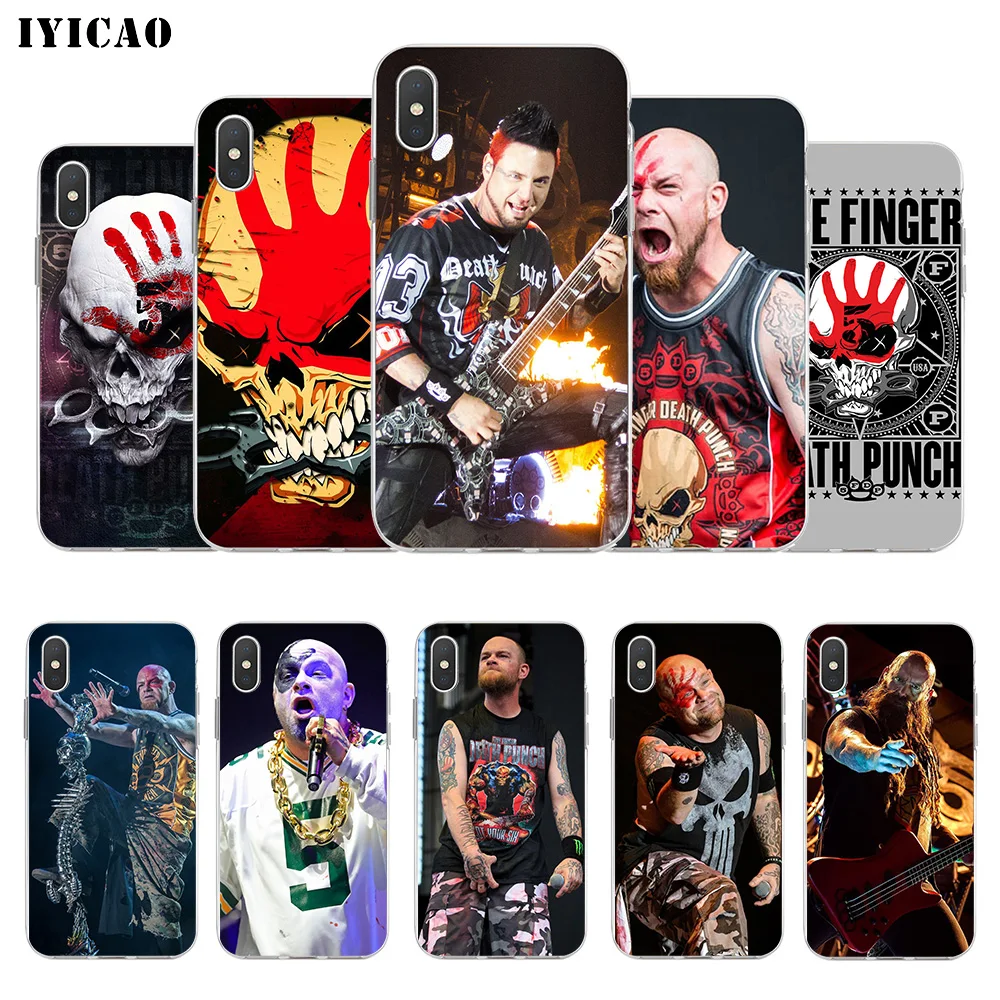 IYICAO Five Finger Death Punch FFDP Soft Silicone Phone Case for iPhone X XR XS MAX 6 6s 7 8 Plus X 5 5S SE TPU Cover
IYICAO Five Finger Death Punch FFDP Soft Silicone Phone Case for iPhone X XR XS MAX 6 6s 7 8 Plus X 5 5S SE TPU Cover