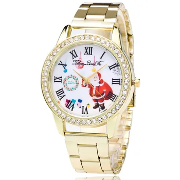 Stainless steel Analog Vogue Quartz Watches Decoration Christmas Elderly Pattern Decoration Christmas Weihnachtsdekoration W
Stainless steel Analog Vogue Quartz Watches Decoration Christmas Elderly Pattern Decoration Christmas Weihnachtsdekoration W