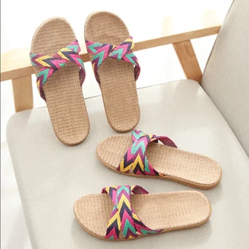 New Fashion Flax Home Slippers Indoor Floor Shoes Cross Belt Silent Sweat Slippers For Women Sandals
New Fashion Flax Home Slippers Indoor Floor Shoes Cross Belt Silent Sweat Slippers For Women Sandals