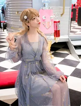 Man Chuan Qing Meng Improved Daily Wear Hanfu Grey Embroidery Chiffon Yarn Soft Girl Fairy Aesthetic Costume Hanfu Cosplay Good
Man Chuan Qing Meng Improved Daily Wear Hanfu Grey Embroidery Chiffon Yarn Soft Girl Fairy Aesthetic Costume Hanfu Cosplay Good