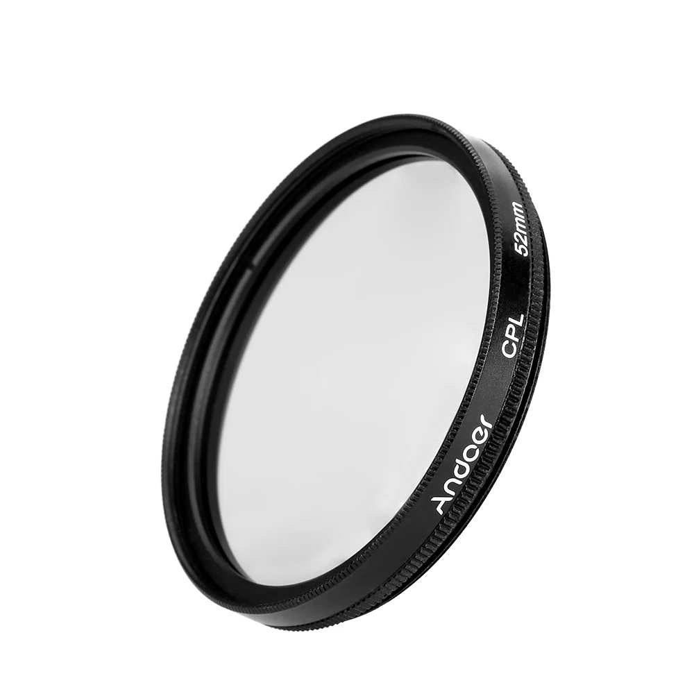 

Andoer 52mm Digital Slim CPL Circular Polarizer Polarizing Glass Filter for Canon Nikon Sony DSLR Camera Lens Filter