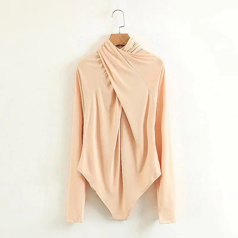 Loose Halter Womens Bodysuit Long Sleeve Oversized Rompers Bodysuits Women Chiffon Women Clothes 2018
Loose Halter Womens Bodysuit Long Sleeve Oversized Rompers Bodysuits Women Chiffon Women Clothes 2018