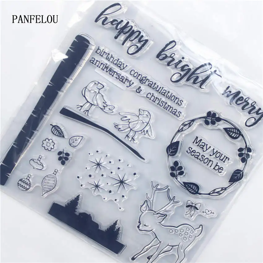 PANFELOU deer and birds Transparent Clear Silicone Stamp/Seal DIY scrapbooking/photo album Decorative clear stamp sheets
PANFELOU deer and birds Transparent Clear Silicone Stamp/Seal DIY scrapbooking/photo album Decorative clear stamp sheets