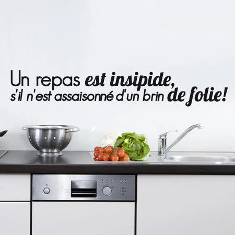 French Crazy kitchen Art Sticker Restaurant Kitchen Removable Vinyl Wall Stickers DIY Home Decor Waterproof Wallpaper JG1627
French Crazy kitchen Art Sticker Restaurant Kitchen Removable Vinyl Wall Stickers DIY Home Decor Waterproof Wallpaper JG1627