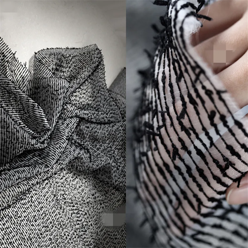 45cm*145cm/piece Independent designer of wabi-sabi original three-dimensional fabric stripe jacquard composite fabric fabric ren
45cm*145cm/piece Independent designer of wabi-sabi original three-dimensional fabric stripe jacquard composite fabric fabric ren