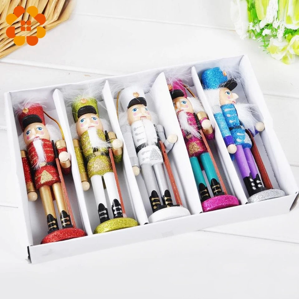5pcs Creative Handmade Nutcracker Puppet Desktop Gifts Toy Decor Wood Christmas Ornaments Drawing Walnuts Soldiers Band Dolls
5pcs Creative Handmade Nutcracker Puppet Desktop Gifts Toy Decor Wood Christmas Ornaments Drawing Walnuts Soldiers Band Dolls