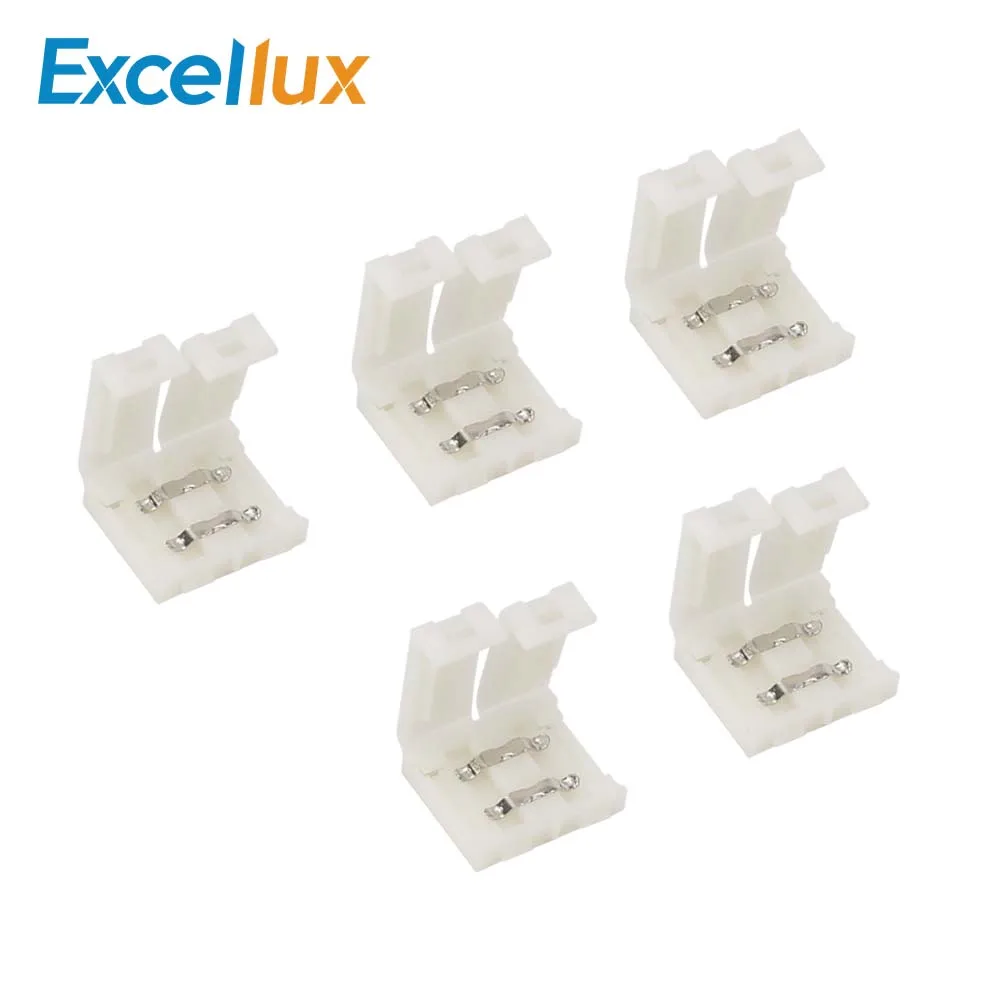 5PCS/lot Soldering 2PIN Strip Connector 10mm Led Light For 5050 5630 5730 led Accessories | Обустройство дома