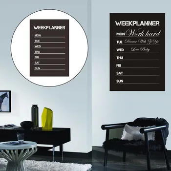 Reusable Weekly Planner Blackboard Self-adhesive Wall Sticker Decals with 1pcs Erasable Chalk for Home Office School Decoration
Reusable Weekly Planner Blackboard Self-adhesive Wall Sticker Decals with 1pcs Erasable Chalk for Home Office School Decoration