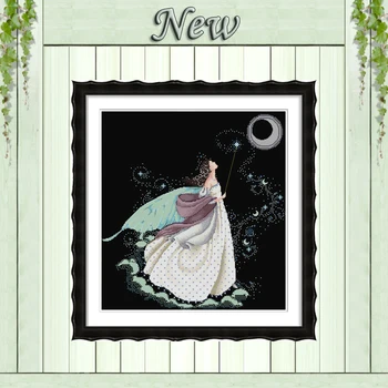 Full moon full stitch fairy painting Counted Print on canvas DMC 11CT 14CT Chinese Cross Stitch kits Needlework Sets embroider
Full moon full stitch fairy painting Counted Print on canvas DMC 11CT 14CT Chinese Cross Stitch kits Needlework Sets embroider