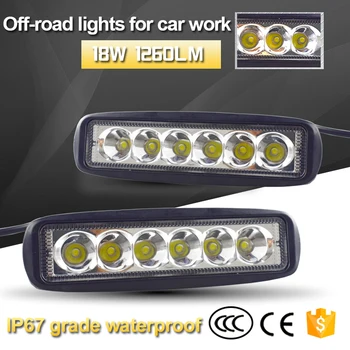 18W 12V LED Work Light Bar for Car Spotlight Lamp Driving Fog Offroad 4x4 LED Work Car Light for Ford Toyota SUV 4WD led beams
18W 12V LED Work Light Bar for Car Spotlight Lamp Driving Fog Offroad 4x4 LED Work Car Light for Ford Toyota SUV 4WD led beams