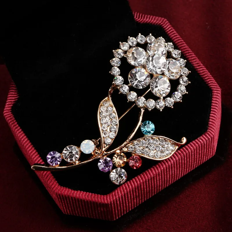 Fashion Gold Color Austrian Crystal Snowflake Brooch Corsage High-grade Women Jewelry
Fashion Gold Color Austrian Crystal Snowflake Brooch Corsage High-grade Women Jewelry