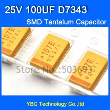 Free Shipping 50pcs/lot 7343 SMD Tantalum Capacitor 25V 100UF D7343 Tolerance 10%
Free Shipping 50pcs/lot 7343 SMD Tantalum Capacitor 25V 100UF D7343 Tolerance 10%