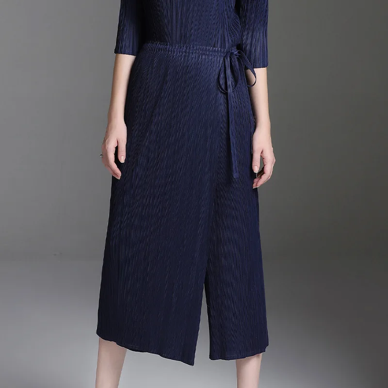 LANMREM 2019 Spring Pleated Clothing New Fashion Bandage Waist Fake Two-piece Casual Elastic Waist Trousers Female's Pants YF775
LANMREM 2019 Spring Pleated Clothing New Fashion Bandage Waist Fake Two-piece Casual Elastic Waist Trousers Female's Pants YF775