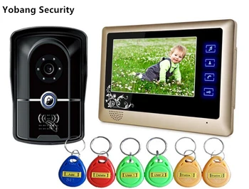 Yobang Security freeship 7" TFT 700TVL Door Monitor Video Intercom Home Door Phone RFID Card Reader Door Camera with rain cover
Yobang Security freeship 7" TFT 700TVL Door Monitor Video Intercom Home Door Phone RFID Card Reader Door Camera with rain cover