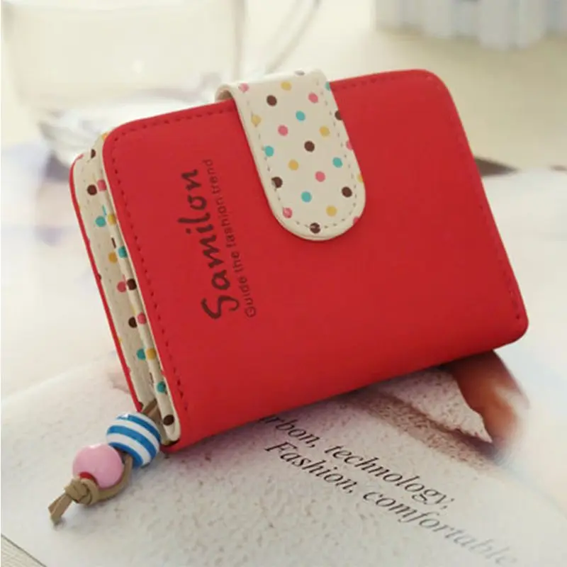 FashionGirls Women Short Wallet Polka Dots Candy Colors PU Leather Zipper Wallet Card Holder Purse Cute Gift
FashionGirls Women Short Wallet Polka Dots Candy Colors PU Leather Zipper Wallet Card Holder Purse Cute Gift