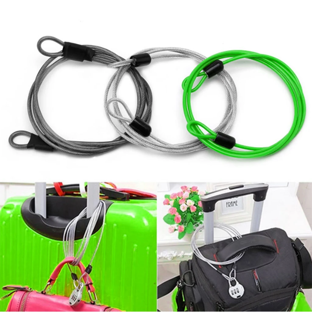 100cm Durable Cable Lock Security Loop Scooter U-Lock Cycling Accessories Travel Luggage Suitcase Lock
100cm Durable Cable Lock Security Loop Scooter U-Lock Cycling Accessories Travel Luggage Suitcase Lock