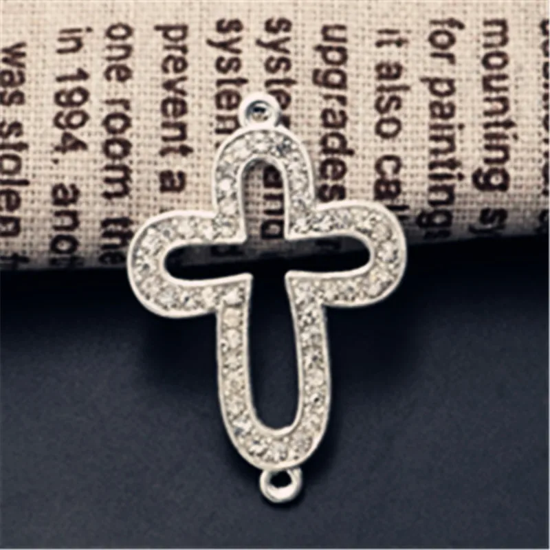 WKOUD 8pcs Antique Silver Hollow Rhinestone Cross Glamour Alloy Connector For Necklace Bracelet DIY Retro Jewelry Findings A1006
WKOUD 8pcs Antique Silver Hollow Rhinestone Cross Glamour Alloy Connector For Necklace Bracelet DIY Retro Jewelry Findings A1006