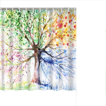 Comfortable and Simple Colorful Family Tree Pattern Shower Curtains Two Size 180*180cm / 150*180cm Waterproof Bathroom Curtain
Comfortable and Simple Colorful Family Tree Pattern Shower Curtains Two Size 180*180cm / 150*180cm Waterproof Bathroom Curtain
