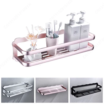 Space Aluminum Holder Bathroom Shower Rack Punch Free Wall Mounted Shelf Gold, Silver and Black Bathroom Storage Accessories
Space Aluminum Holder Bathroom Shower Rack Punch Free Wall Mounted Shelf Gold, Silver and Black Bathroom Storage Accessories