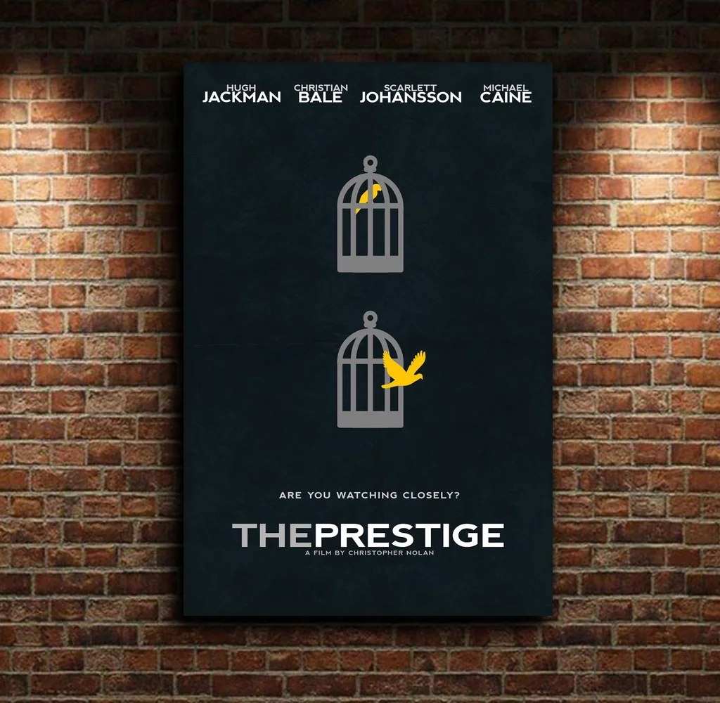 

The Prestige (2006) Minimal Movie Poster Movie Canvas Poster Wall Art Print Kids Decor Home Decor