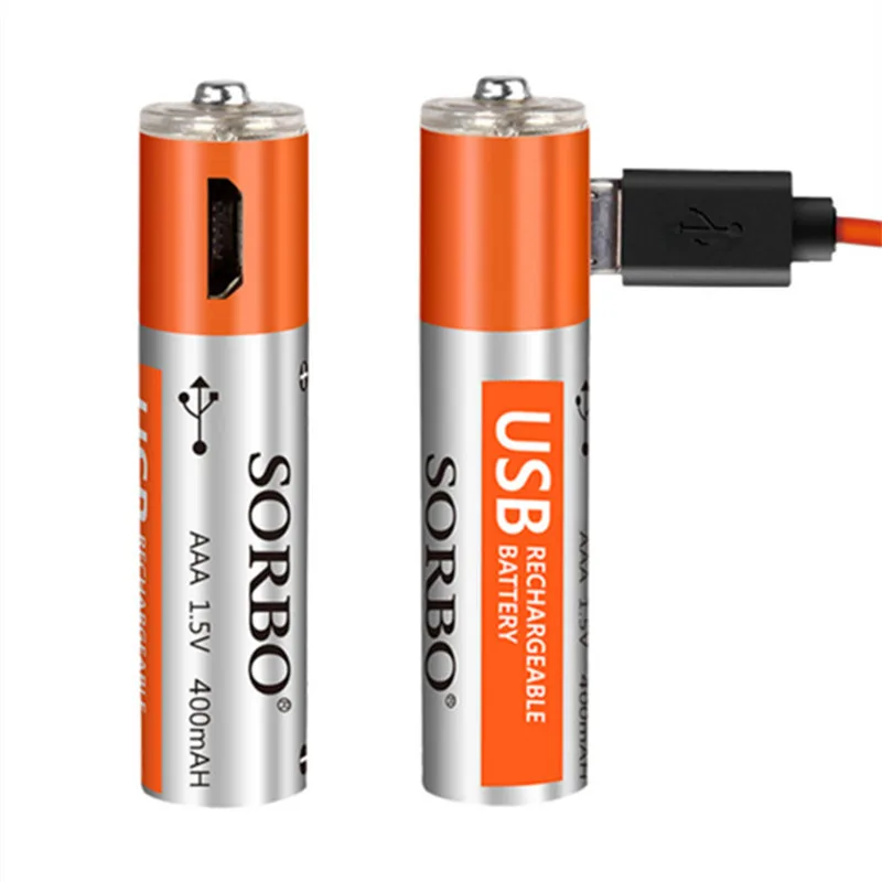 2018 New SORBO 1.5V 400mAh Li-poly Rechargeable AAA Battery with 4 In 1 USB Charger Cable For RC Toy Model Helicopter Parts
2018 New SORBO 1.5V 400mAh Li-poly Rechargeable AAA Battery with 4 In 1 USB Charger Cable For RC Toy Model Helicopter Parts