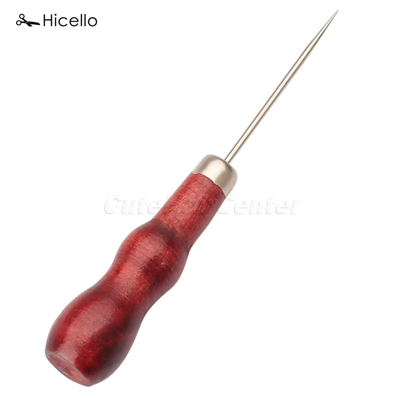 Hicello 1Pc Awl Leather Craft Single Gourd Vertebral Wooden Handle Sewing Pin Punching Hole Maker Hand Tool Stitch Awl 13.5cm
Hicello 1Pc Awl Leather Craft Single Gourd Vertebral Wooden Handle Sewing Pin Punching Hole Maker Hand Tool Stitch Awl 13.5cm