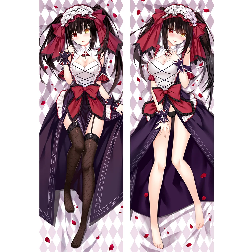 

Anime JK Game Date A Live Nightmare Tokisaki Kurumi Sexy Dakimakura Hug Body Pillowcase Pillow Cover Case Slip Bed Home Decor