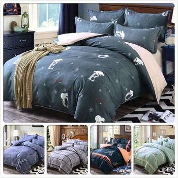 

Gray Quilt Duvet Cover Full King Queen Twin Size 3/4 pcs Bedding Set Double Bed Linen 1.5m 1.8m 2.0m 2.2m Bedsheet Big Bed Linen