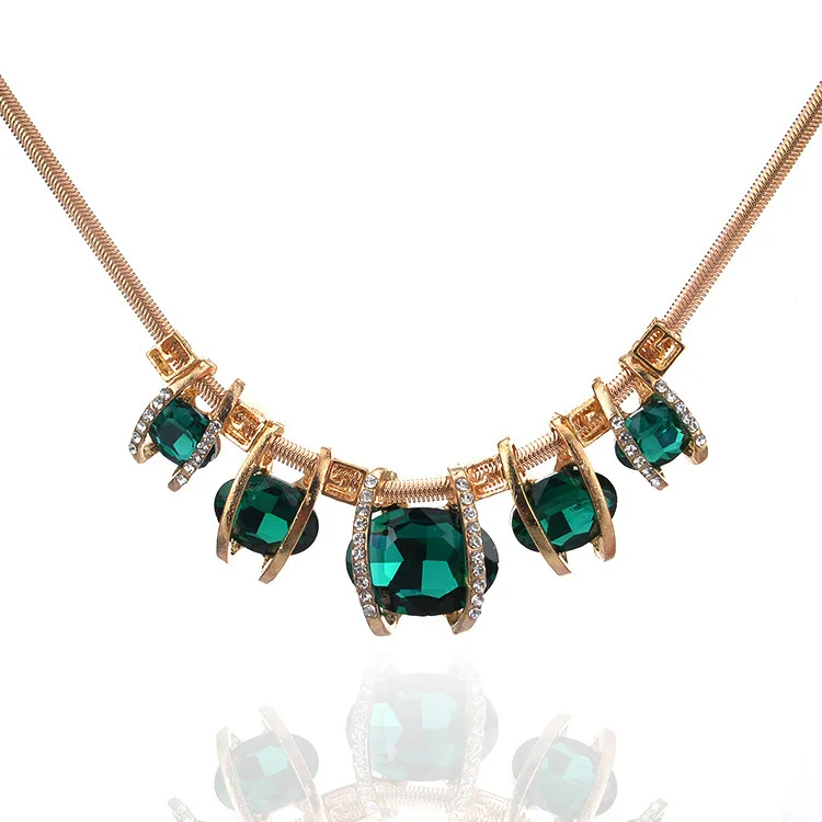Oval Green Blue Natural Stone Necklace Fashion Charms Long Crystal Clavicular Chain for Woman Chunky Jewelry Necklace for Female
Oval Green Blue Natural Stone Necklace Fashion Charms Long Crystal Clavicular Chain for Woman Chunky Jewelry Necklace for Female