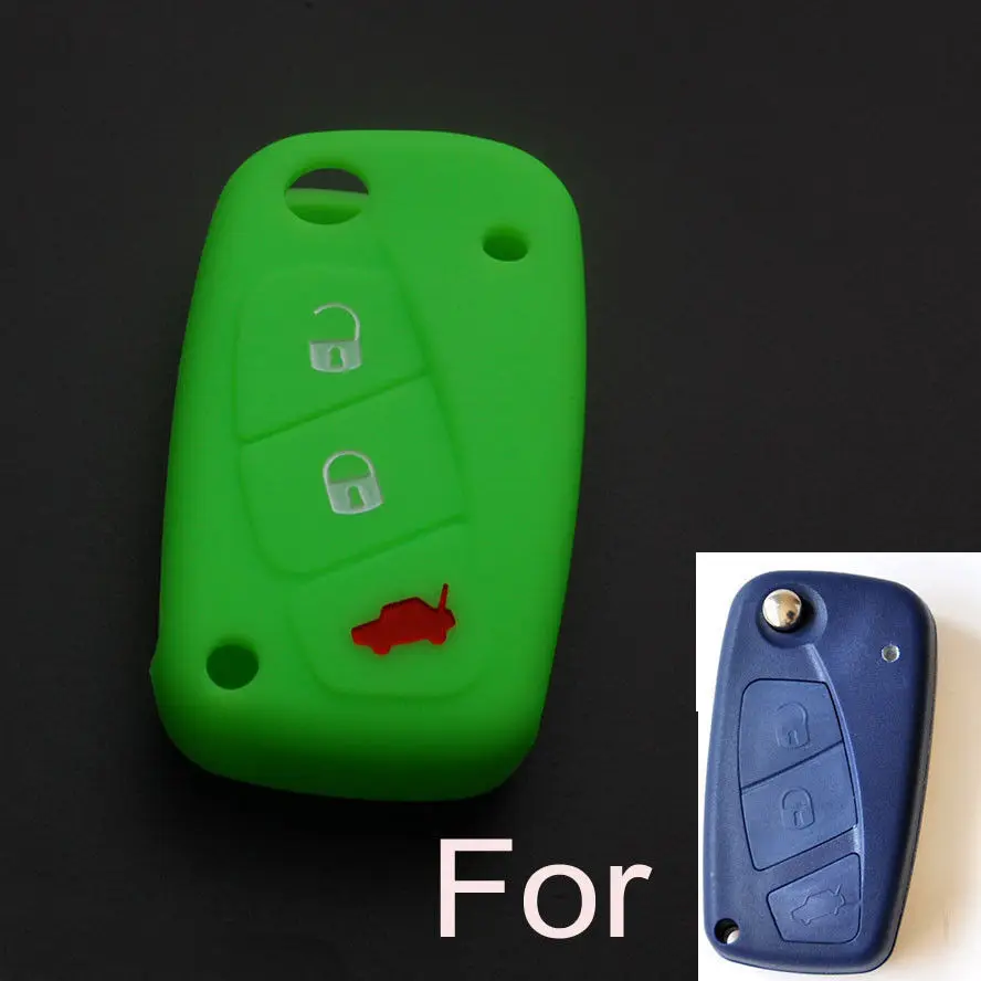 BBQ@FUKA Green 3 BTNS Flip Blank Key Case Silicone Cover Fit for Fiat Punto Ducato Stilo Panda Accessories Car Styling
BBQ@FUKA Green 3 BTNS Flip Blank Key Case Silicone Cover Fit for Fiat Punto Ducato Stilo Panda Accessories Car Styling