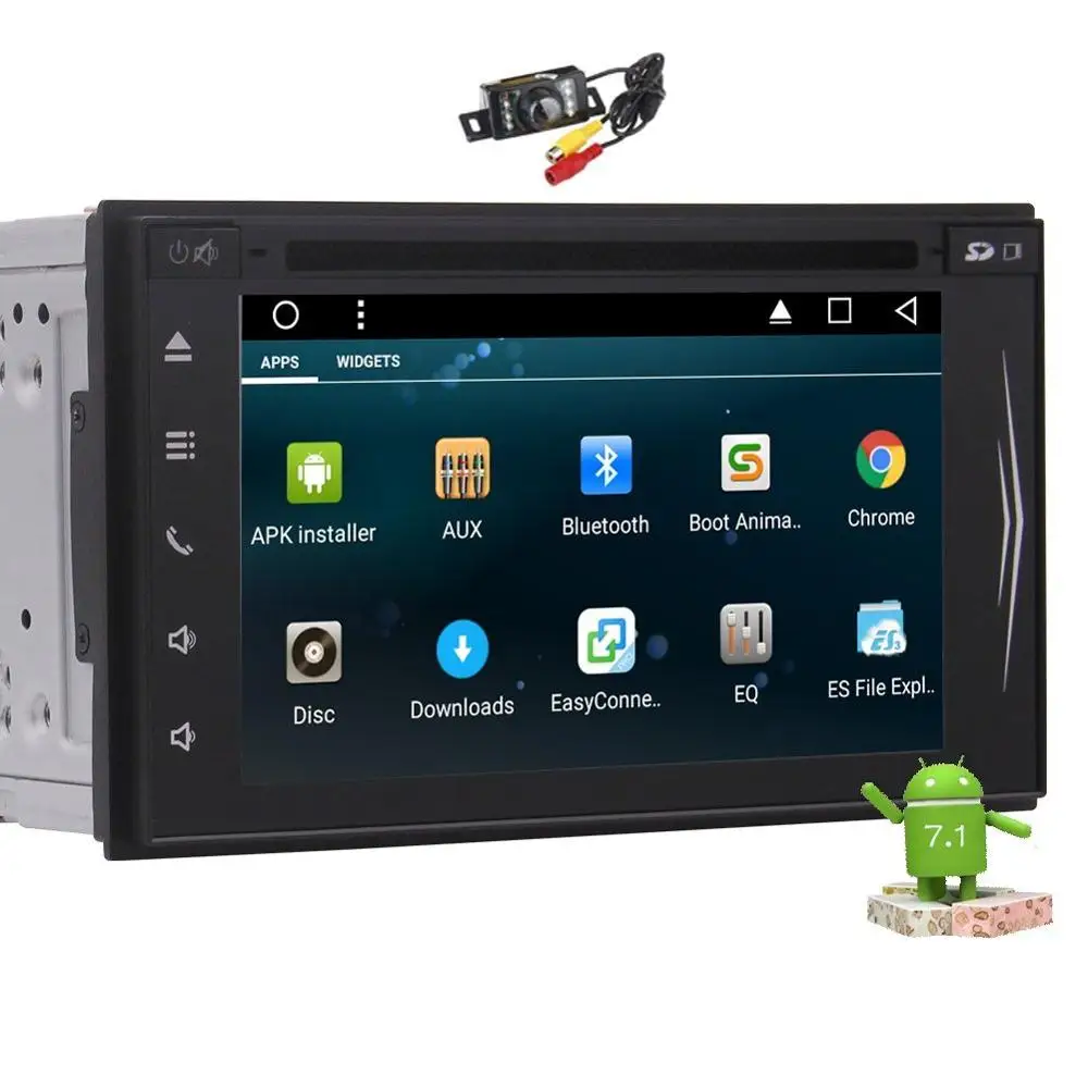 Android 7.1 Car Stereo 2Din Touchscreen Car DVD Player with GPS Navigation FM Radio Receiver Support Bluetooth/WiFi/OBD2+Camera
Android 7.1 Car Stereo 2Din Touchscreen Car DVD Player with GPS Navigation FM Radio Receiver Support Bluetooth/WiFi/OBD2+Camera