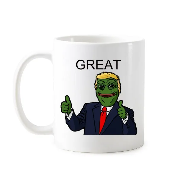 American President Sad Frog Trump Let's Make America Great Again Ridiculous Classic Mug Cup Milk Coffee With Handles 350 ml
American President Sad Frog Trump Let's Make America Great Again Ridiculous Classic Mug Cup Milk Coffee With Handles 350 ml