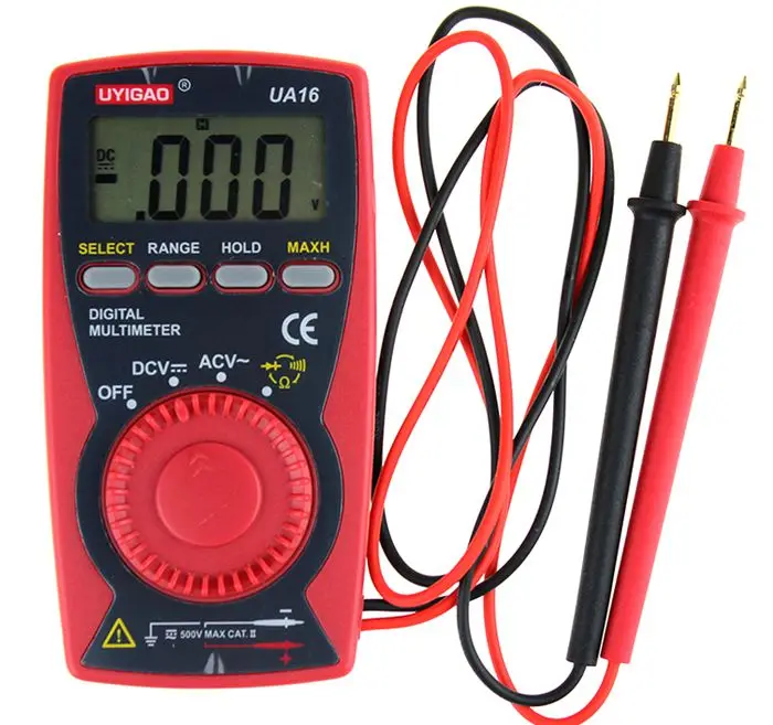 UYIGAO UA16 digital multimeter , ultra-thin notebook multimeter, measure the voltage / resistance / capacitance / frequency
UYIGAO UA16 digital multimeter , ultra-thin notebook multimeter, measure the voltage / resistance / capacitance / frequency