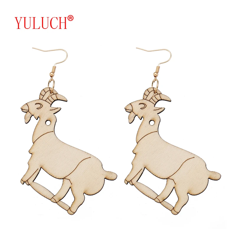 YULUCH 2018 African Natural Wooden Goat Pendant for National New Design Fashion Woman Earrings Jewelry Accessories Gifts
YULUCH 2018 African Natural Wooden Goat Pendant for National New Design Fashion Woman Earrings Jewelry Accessories Gifts