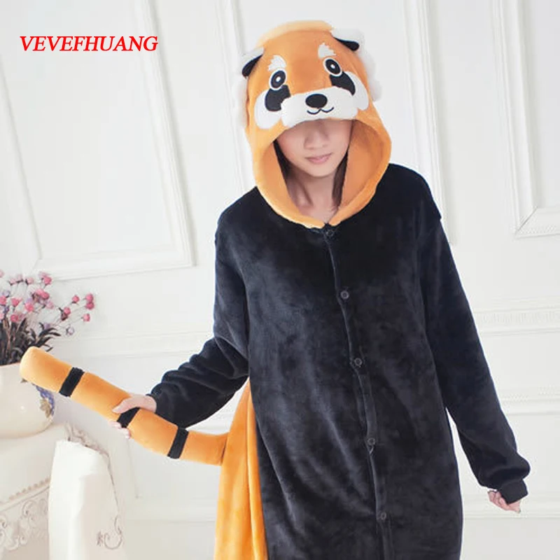 VEVEFHUANG Cheap Adults Winter Flannel Cute Cartoon Animal Raccoon Pajamas Onesie Red Panda Cosplay Costume For Men Women
VEVEFHUANG Cheap Adults Winter Flannel Cute Cartoon Animal Raccoon Pajamas Onesie Red Panda Cosplay Costume For Men Women
