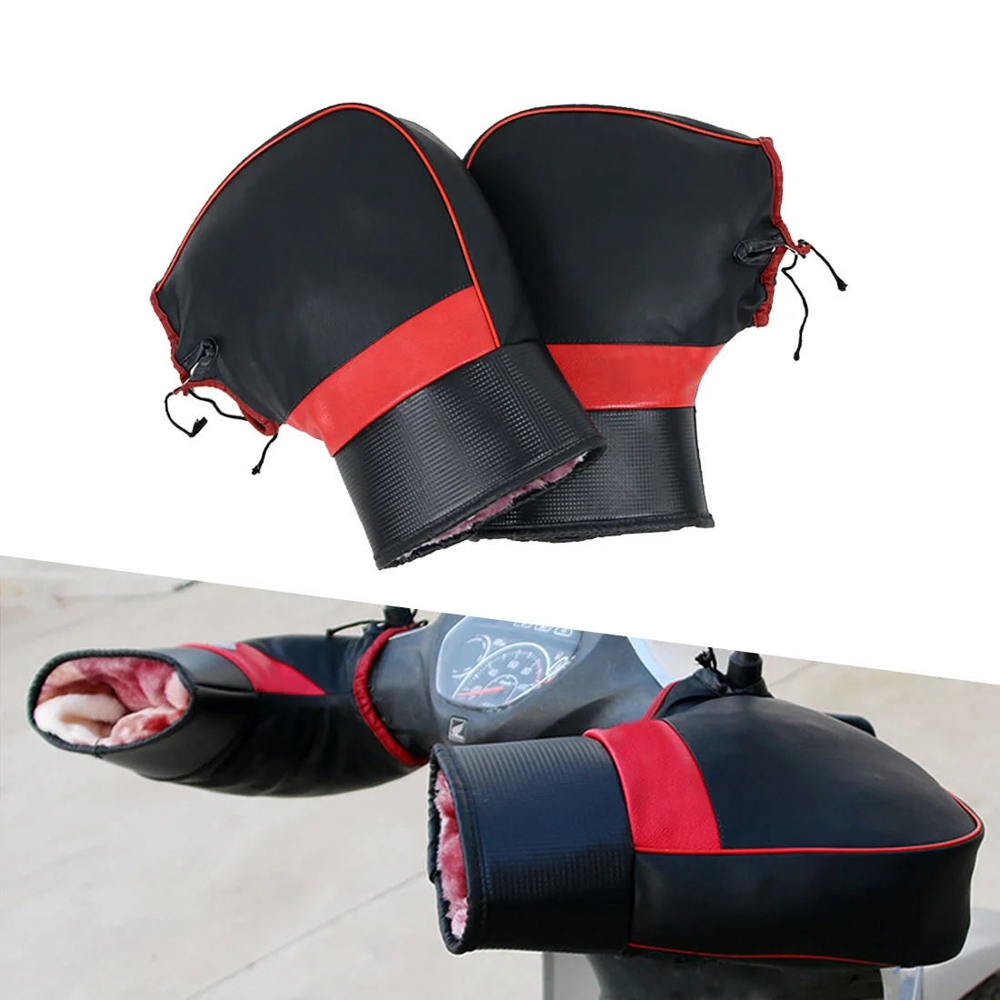 Dongzhen Motorcycle Gloves Leather Handlebar Muffs Winter Warmer Snowmobile Waterproof Gloves Mittens Motorbike Accessory 1 Pair
Dongzhen Motorcycle Gloves Leather Handlebar Muffs Winter Warmer Snowmobile Waterproof Gloves Mittens Motorbike Accessory 1 Pair